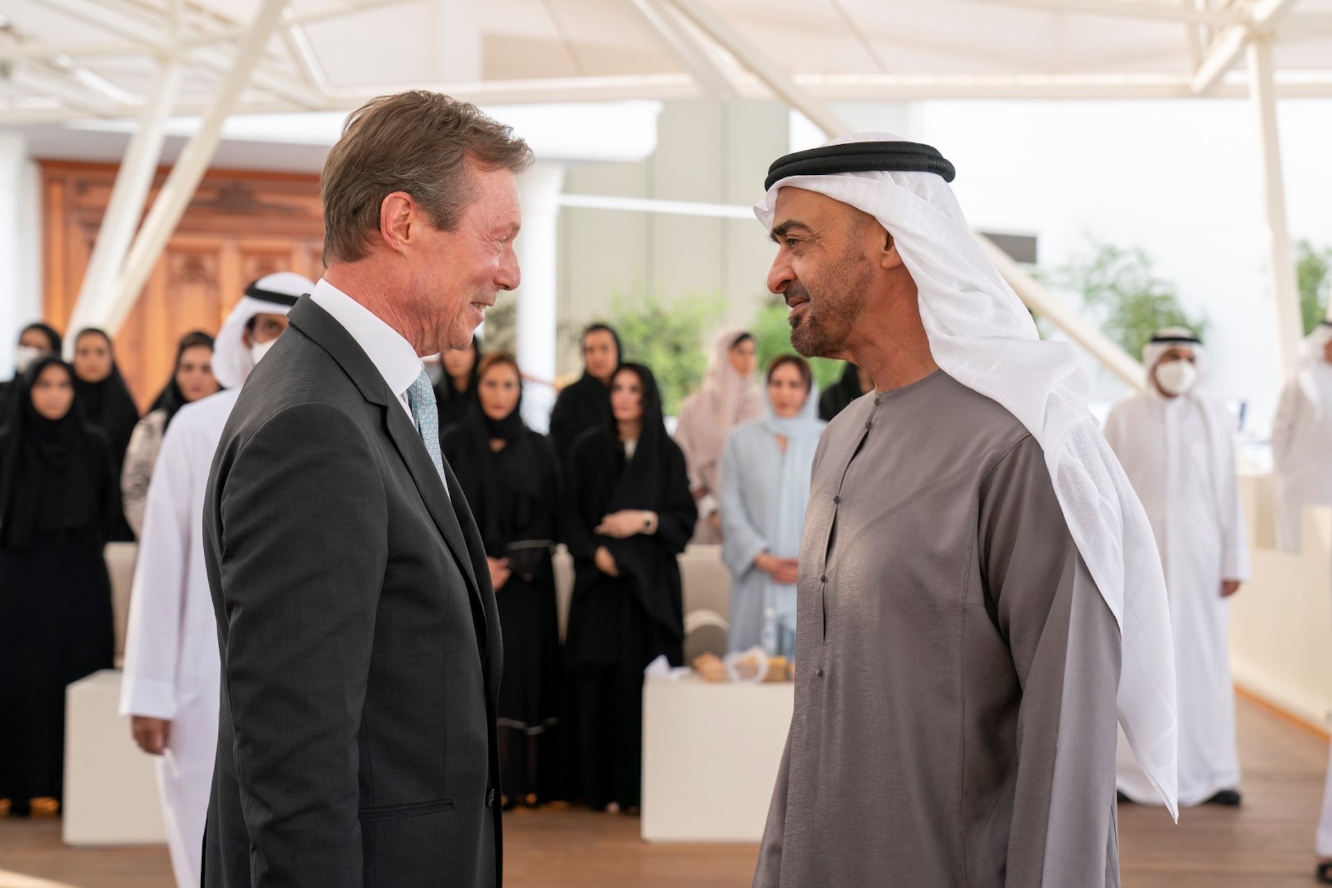 Mohammed bin Zayed receives the Grand Duke of Luxembourg
