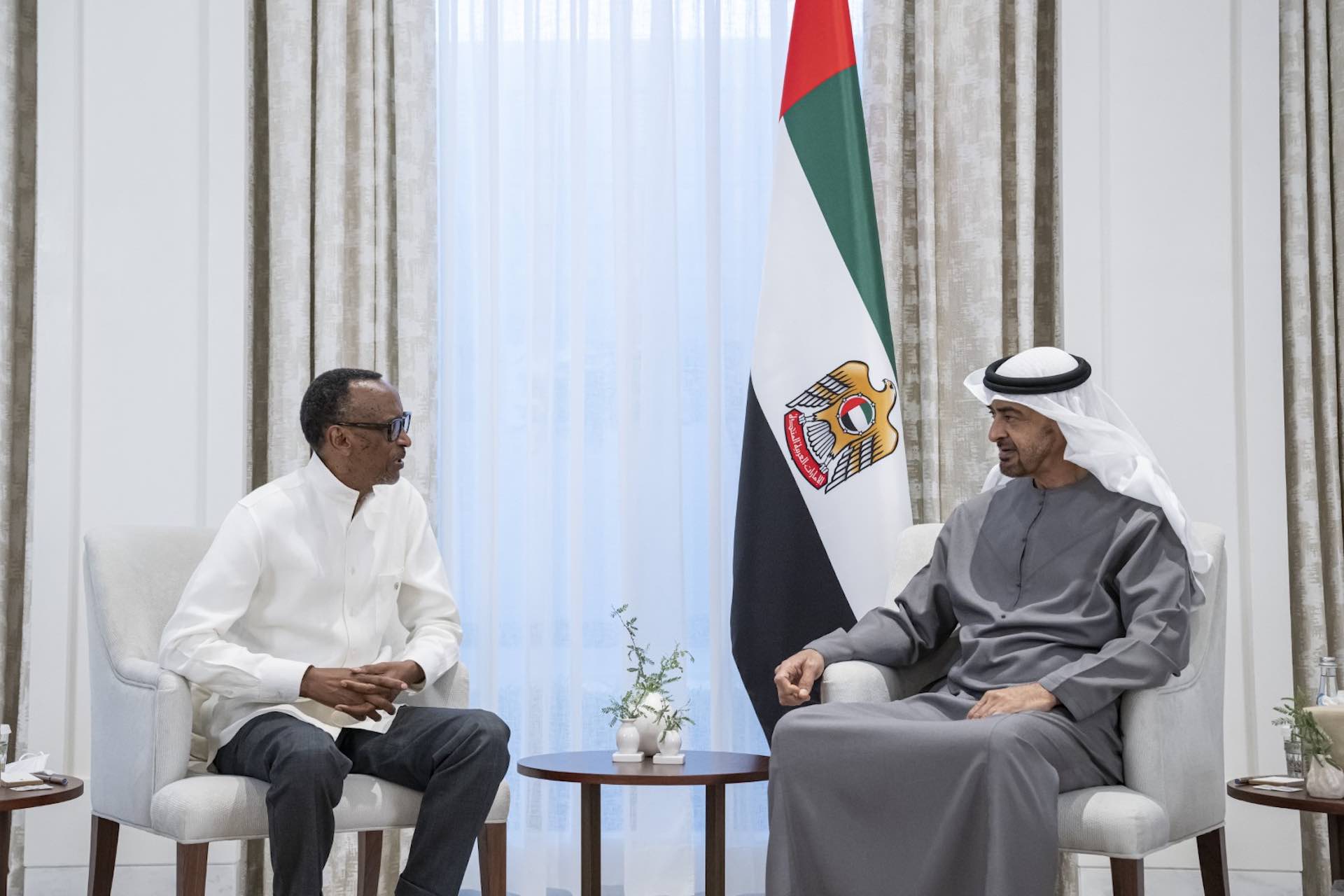 UAE President Sheikh Mohamed bin Zayed receives President of Rwanda